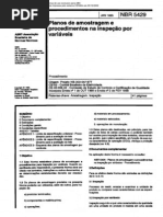 NBR 5429 NB 309-04 - Planos de Amostragem e Procedimentos Na