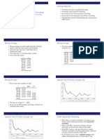 Learning Objectives: Lecture 3: Moving Averages and Exponential Smoothing