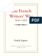 The French Writers’ War, 1940–1953 by Gisèle Sapiro