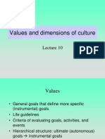 Lectures 10 11 VALUES