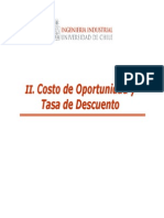 Costo de Oportunidad y Tasa de Descuento