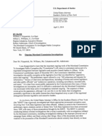 Letter From U.S. Attorney Preet Bharara Re Moreland Commission Investigations 2