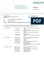 ED(MEM) 962 Timetable for March 2014 Meetings - Spanish