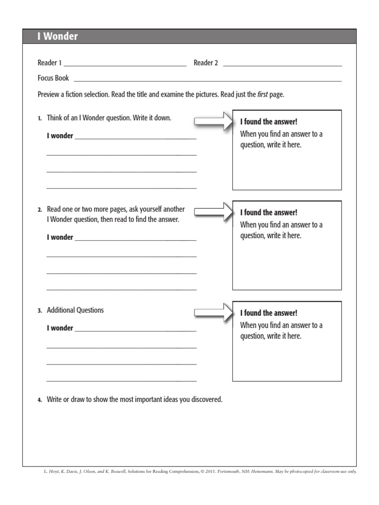 I Wonder | PDF | Home & Garden | Self-Improvement