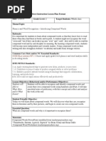 Download Compound Words Lesson Plan by Morgan Holt SN217520286 doc pdf