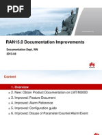 Huawei RAN15 Documentation Improvements 