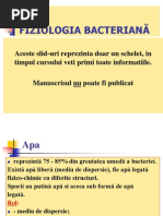 fiziologie bacteriana