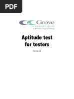 Aptitude Test