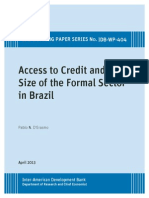 Access to Credit and the Size of the Formal Sector in Brazil