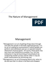 The Nature of Management