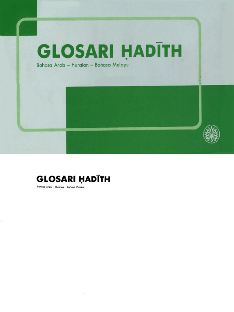 Glosari Hadis Pdf