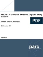 UpLib: A Universal Personal Digital Library System