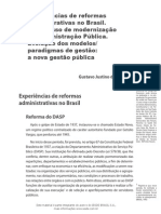 02 - EXPERIÊNCIAS DE REFORMAS ADMINISTRATIVAS NO BRASIL