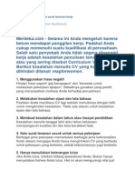 8 Kesalahan Fatal Dalam Surat Lamaran Kerja