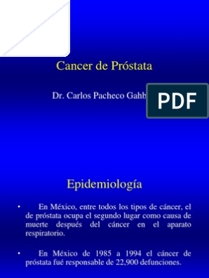 cancer de prostata en mexico 2022 pdf