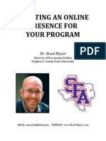Creating an Online Presence for Your Program Handout