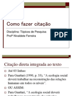 Como fazer citação-SLIDES