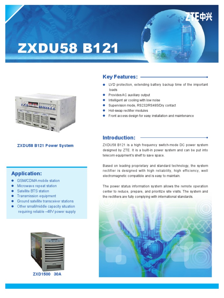 7.1.1 Zxdu58 B121 | PDF | Rectifier | Electric Power System