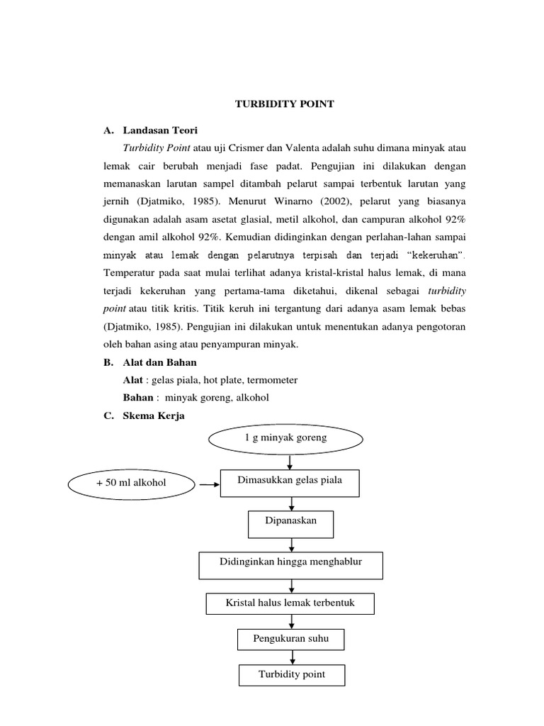Turbidity Point (Print) | PDF | Memasak, Makanan, & Anggur | Teknologi ...