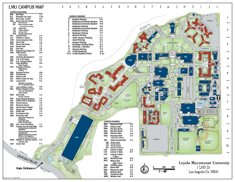 LMU Campus Map Full Color | PDF | Sports | Leisure