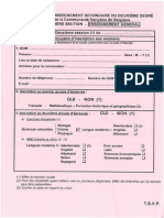 Jurys - Enseignement Secondaire - 2e Degré Général - Formulaire D Inscription (Ressource 10093)
