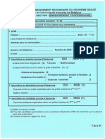 Jurys - Enseignement Secondaire - 2e Degré Professionnel - Formulaire D Inscription (Ressource 10095)