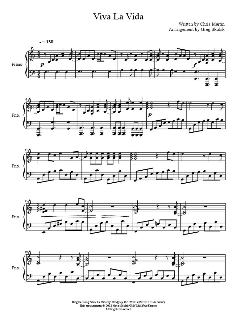 Viva La Vida V1.0 | PDF