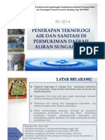 Penerapan Teknologi Air dan Sanitasi di Permukiman Daerah Aliran Sungai