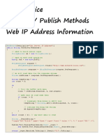 Web Service Retrieve and Publish Web IP Address