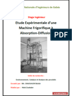 Etude Expérimentale D'une Machine Frigorifique À Absorption-Diffusion