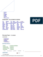 Accenture Placement Papers Pattern