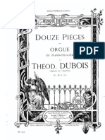 Douze Pièces Pour Orgue Par Théodore Dubois