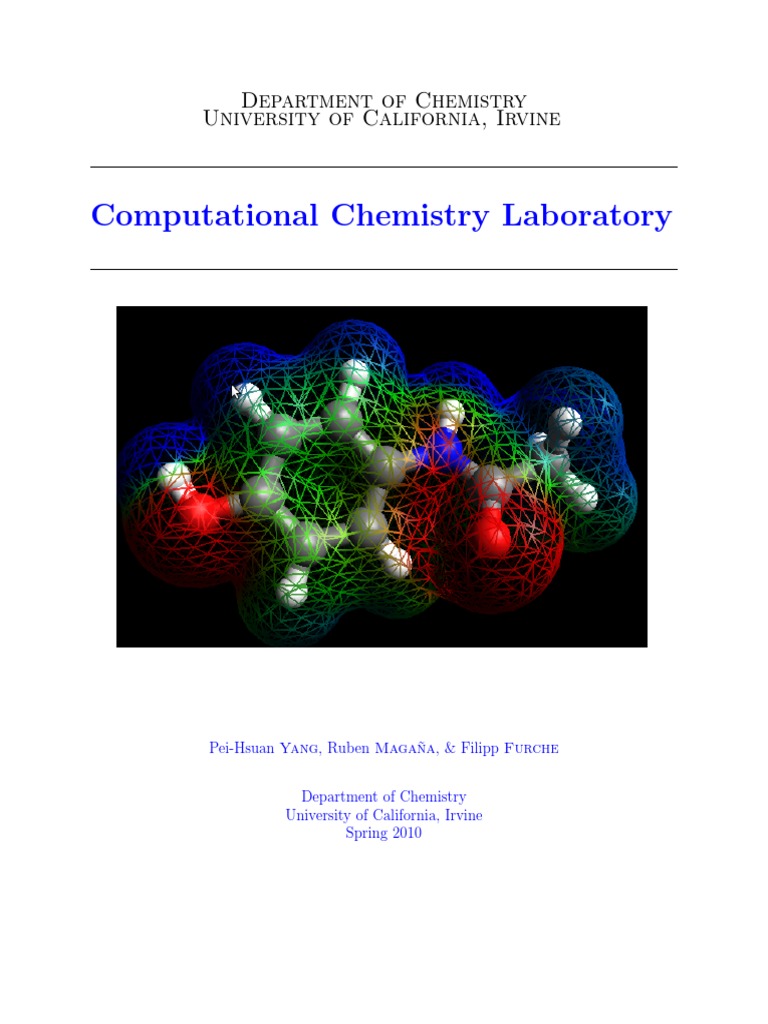Computational Chemistry Manual | PDF | Molecular Orbital | Command Line ...