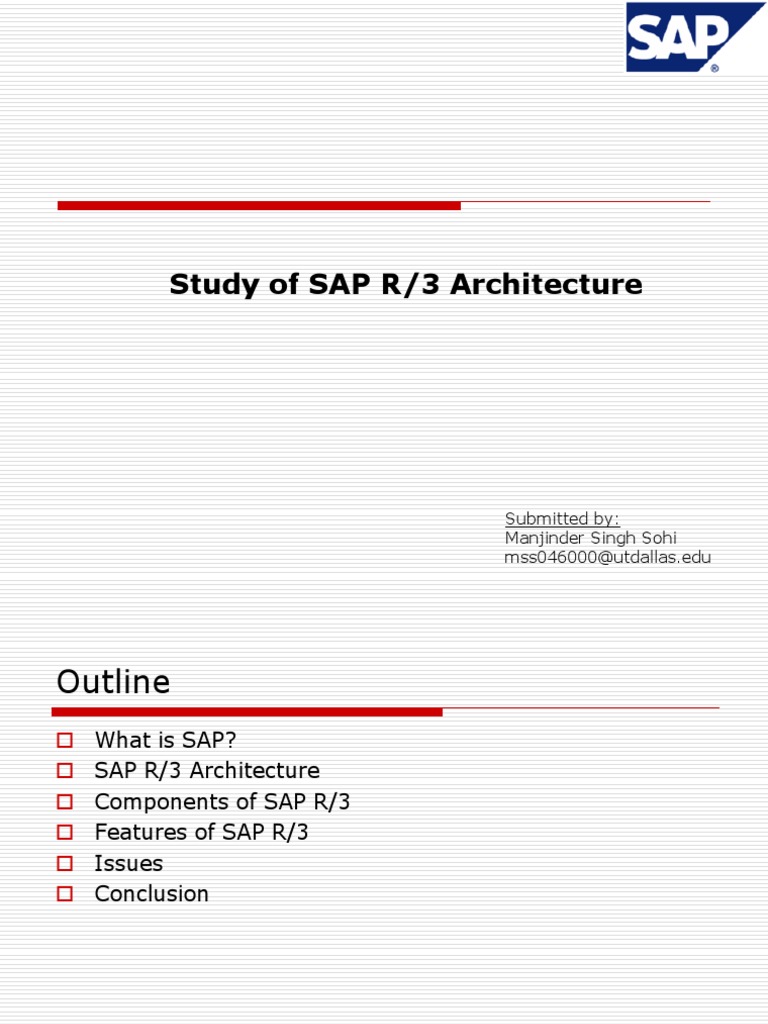 Sap R 3 Architecture | PDF
