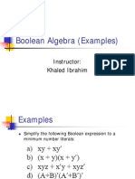 Boolean Algebra Examples