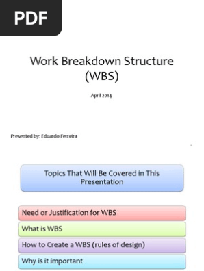 Work Breakdown Structure