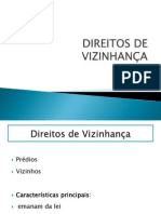 DIREITOS DE VIZINHANÇA