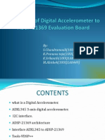 Digital Accelerometer Using ADSP-21369 Evaluation Board