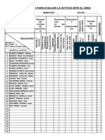 Lista de Cotejo 3e Actitudinal