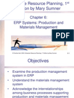 ERP Systems: Production and Materials Management: Enterprise Resource Planning, 1 Edition by Mary Sumner