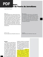 Tobias Peucer - Progenitor Da Teoria Do Jornalismo- Jorge Pedro Sousa