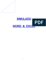 11 Questoes - Simulado - Word e Excel