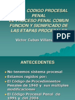 Etapas Procesales en El Ncpp Dr. Cubas Villanueva