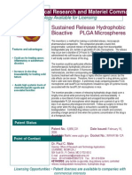 6,855,331 WRAIR 96-12A Vook Sustained Release Hydrophobic Bioactive PLGA Microspheres