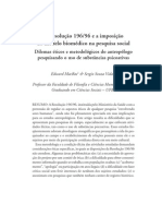 Dilemas Eticos Na Pesquisa Com Usuario de Drogas