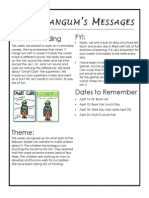 ISS Angum S Essages: Shared Reading Fyi