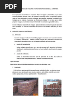 Acopio de Materiales en La Obra