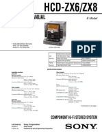 Hcd-zx6 Zx8 Diagrama Sony