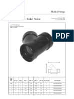 45 Degree Lateral Wye Socket Fusion Fittings Sizes 1-1/2 to 6 IPS