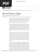 Download Game of Thrones as Theory _ Foreign Affairs by Matias Federico Medeot SN217724595 doc pdf